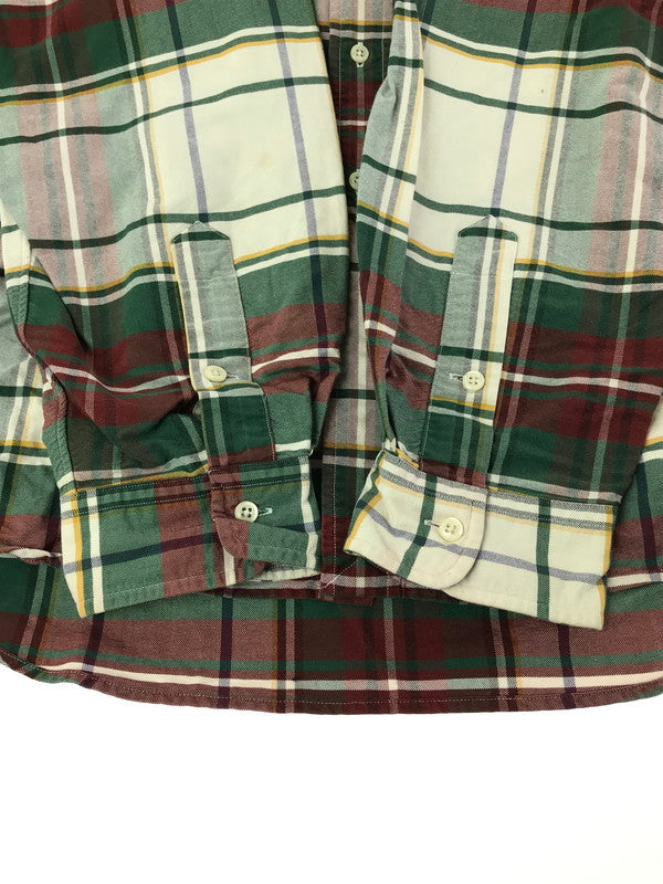 【中古品】【メンズ】 RALPH LAUREN ラルフローレン 90'S L/S BD CHECK SHIRT 90年代 ボタンダウン チェックシャツ 長袖シャツ 146-260225-na-05-tag サイズ：XL カラー：マルチカラー 万代Net店