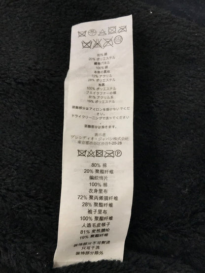 【中古品】【メンズ】 BOA LINER RIDERS JACKET NAVY ボア ライナー ライダース ジャケット アウター 141-260304-rt-24-tag サイズ：S カラー：ブラック 万代Net店