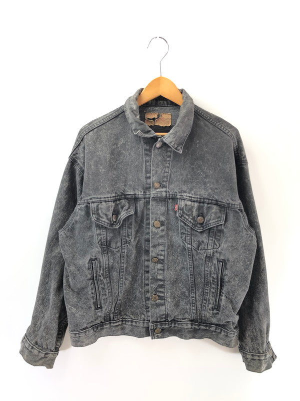 【現状渡し品】【メンズ】 Levi's リーバイス 80's ACID WASH BLACK DENIM TRUCKER JACKET 70507-0253 アシッド ウォッシュ ブラックデニム トラッカー ジャケット アウター USA製 777刻印 146-260204-rt-11-tag サイズ：M カラー：ブラック 万代Net店