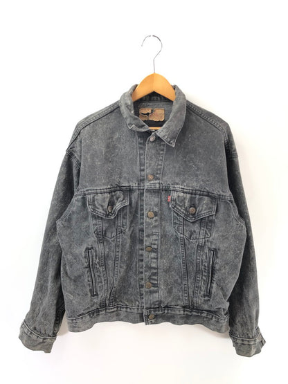 【現状渡し品】【メンズ】 Levi's リーバイス 80's ACID WASH BLACK DENIM TRUCKER JACKET 70507-0253 アシッド ウォッシュ ブラックデニム トラッカー ジャケット アウター USA製 777刻印 146-260204-rt-11-tag サイズ：M カラー：ブラック 万代Net店