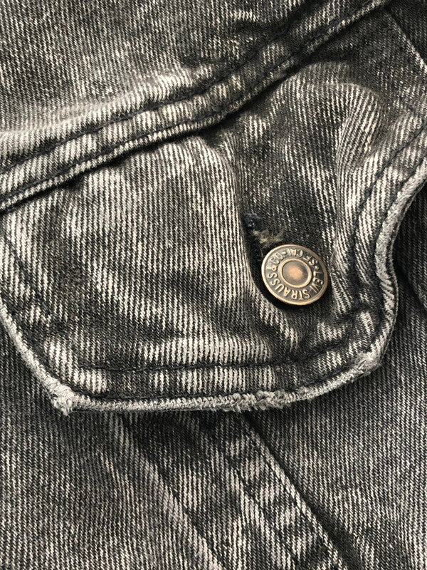 【現状渡し品】【メンズ】 Levi's リーバイス 80's ACID WASH BLACK DENIM TRUCKER JACKET 70507-0253 アシッド ウォッシュ ブラックデニム トラッカー ジャケット アウター USA製 777刻印 146-260204-rt-11-tag サイズ：M カラー：ブラック 万代Net店