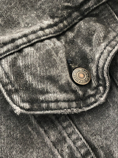 【現状渡し品】【メンズ】 Levi's リーバイス 80's ACID WASH BLACK DENIM TRUCKER JACKET 70507-0253 アシッド ウォッシュ ブラックデニム トラッカー ジャケット アウター USA製 777刻印 146-260204-rt-11-tag サイズ：M カラー：ブラック 万代Net店