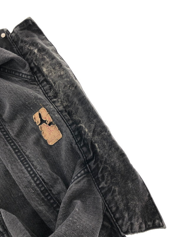【現状渡し品】【メンズ】 Levi's リーバイス 80's ACID WASH BLACK DENIM TRUCKER JACKET 70507-0253 アシッド ウォッシュ ブラックデニム トラッカー ジャケット アウター USA製 777刻印 146-260204-rt-11-tag サイズ：M カラー：ブラック 万代Net店