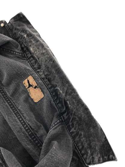【現状渡し品】【メンズ】 Levi's リーバイス 80's ACID WASH BLACK DENIM TRUCKER JACKET 70507-0253 アシッド ウォッシュ ブラックデニム トラッカー ジャケット アウター USA製 777刻印 146-260204-rt-11-tag サイズ：M カラー：ブラック 万代Net店