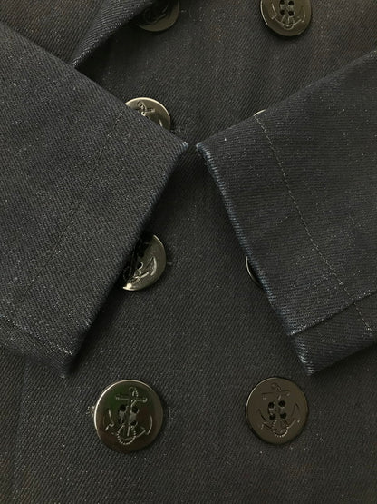 【中古品】【メンズ】 DENIM PEA COAT デニムピーコート 141-260304-rt-29-tag サイズ：XS カラー：インディゴ 万代Net店