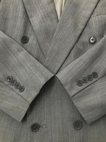 【中古品】【メンズ】 MONSIEUR DOUBLE-BREASTED TAILORED JACKET ダブルテーラードジャケット 141-260304-rt-27-tag サイズ：42R カラー：グレー 万代Net店
