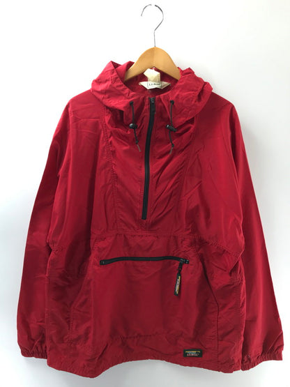 【現状渡し品】【メンズ】 L.L.Bean エルエルビーン NYLON ANORAK PARKA T446 USA製 ナイロンアノラックパーカー 144-260304-rt-16-tag サイズ：M カラー：レッド 万代Net店