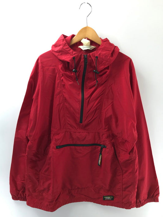 【現状渡し品】【メンズ】 L.L.Bean エルエルビーン NYLON ANORAK PARKA T446 USA製 ナイロンアノラックパーカー 144-260304-rt-16-tag サイズ：M カラー：レッド 万代Net店