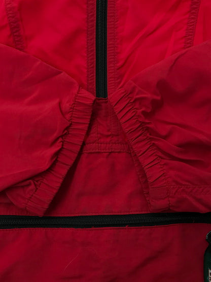 【現状渡し品】【メンズ】 L.L.Bean エルエルビーン NYLON ANORAK PARKA T446 USA製 ナイロンアノラックパーカー 144-260304-rt-16-tag サイズ：M カラー：レッド 万代Net店