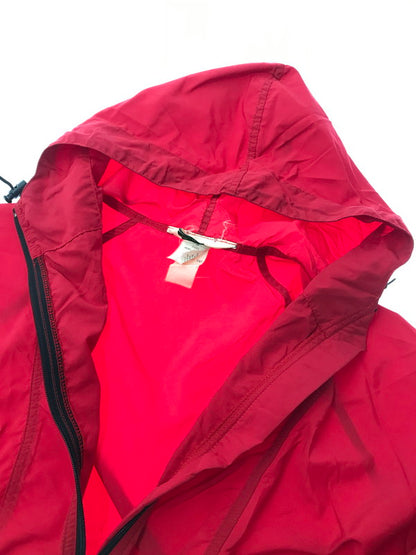 【現状渡し品】【メンズ】 L.L.Bean エルエルビーン NYLON ANORAK PARKA T446 USA製 ナイロンアノラックパーカー 144-260304-rt-16-tag サイズ：M カラー：レッド 万代Net店