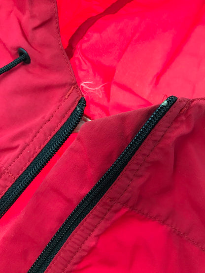 【現状渡し品】【メンズ】 L.L.Bean エルエルビーン NYLON ANORAK PARKA T446 USA製 ナイロンアノラックパーカー 144-260304-rt-16-tag サイズ：M カラー：レッド 万代Net店