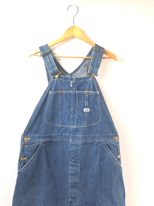【中古品】【メンズ】 Lee リー 60's JELT DENIM OVERALLS 60年代 通常L ジェルト オーバーオール 157-260211-rt-21-tag サイズ：不明 下記参照 カラー：インディゴ 万代Net店