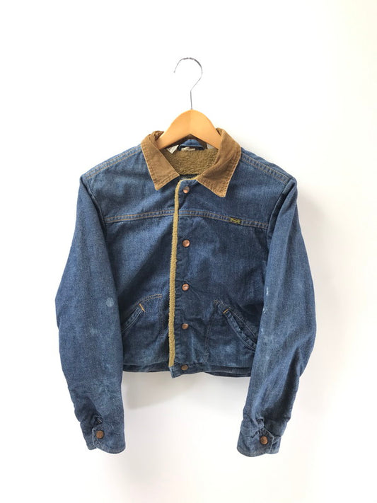 【現状渡し品】【メンズ】 Wrangler ラングラー 70's DENIM BOA LUNCH JACKET 初期 黒タグ前期 デニム ボア ランチ ジャケット アウター 146-260205-rt-07-tag サイズ：18 カラー：インディゴ 万代Net店