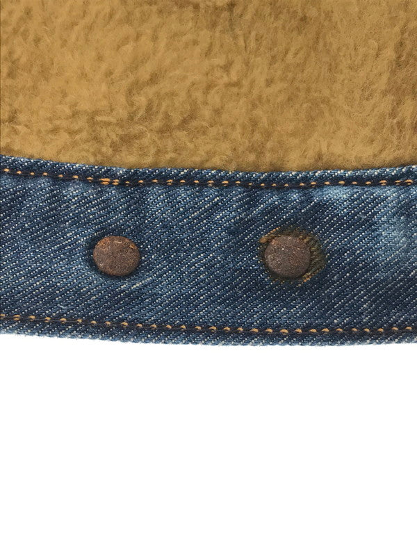 【現状渡し品】【メンズ】 Wrangler ラングラー 70's DENIM BOA LUNCH JACKET 初期 黒タグ前期 デニム ボア ランチ ジャケット アウター 146-260205-rt-07-tag サイズ：18 カラー：インディゴ 万代Net店