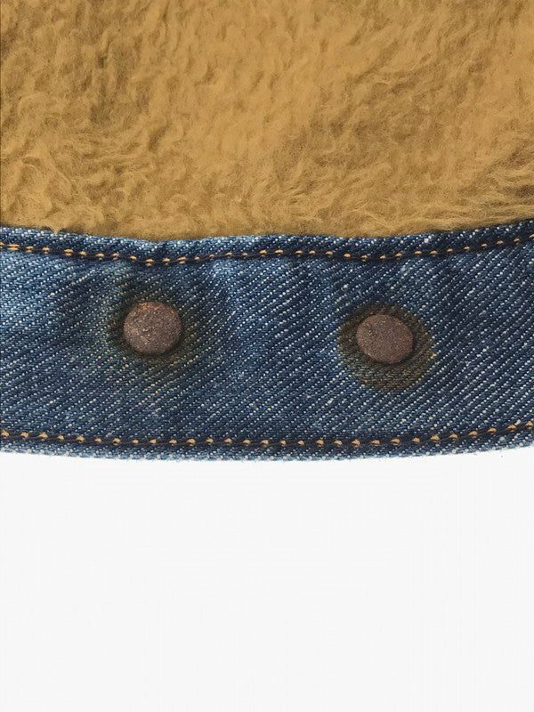 【現状渡し品】【メンズ】 Wrangler ラングラー 70's DENIM BOA LUNCH JACKET 初期 黒タグ前期 デニム ボア ランチ ジャケット アウター 146-260205-rt-07-tag サイズ：18 カラー：インディゴ 万代Net店