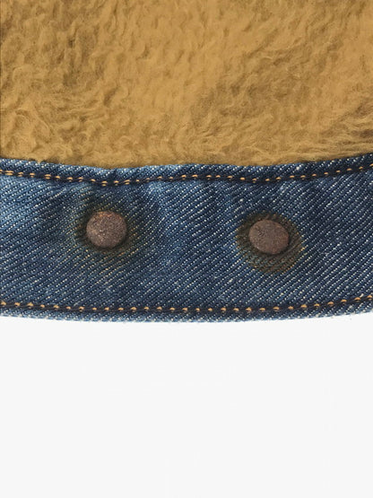 【現状渡し品】【メンズ】 Wrangler ラングラー 70's DENIM BOA LUNCH JACKET 初期 黒タグ前期 デニム ボア ランチ ジャケット アウター 146-260205-rt-07-tag サイズ：18 カラー：インディゴ 万代Net店