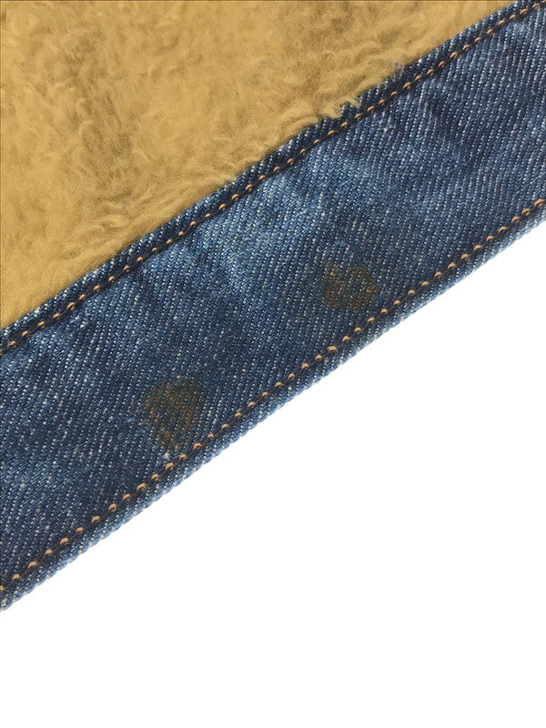 【現状渡し品】【メンズ】 Wrangler ラングラー 70's DENIM BOA LUNCH JACKET 初期 黒タグ前期 デニム ボア ランチ ジャケット アウター 146-260205-rt-07-tag サイズ：18 カラー：インディゴ 万代Net店