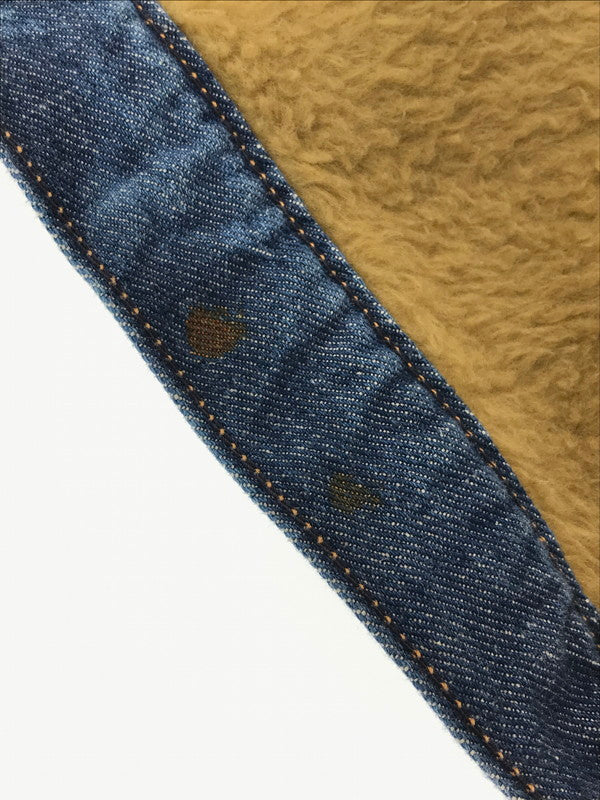 【現状渡し品】【メンズ】 Wrangler ラングラー 70's DENIM BOA LUNCH JACKET 初期 黒タグ前期 デニム ボア ランチ ジャケット アウター 146-260205-rt-07-tag サイズ：18 カラー：インディゴ 万代Net店