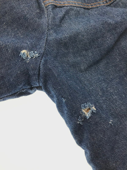 【現状渡し品】【メンズ】 Wrangler ラングラー 70's DENIM BOA LUNCH JACKET 初期 黒タグ前期 デニム ボア ランチ ジャケット アウター 146-260205-rt-07-tag サイズ：18 カラー：インディゴ 万代Net店
