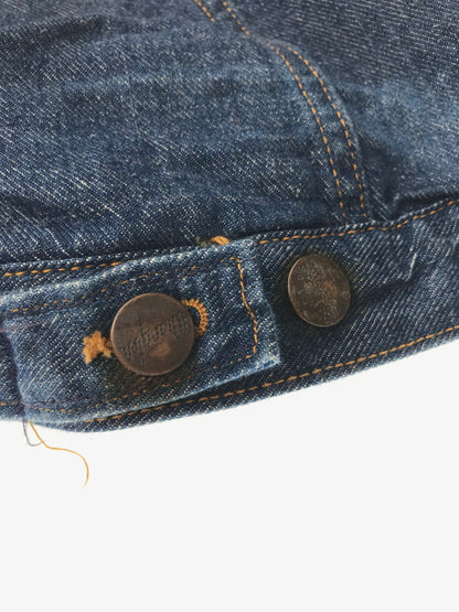 【現状渡し品】【メンズ】 Wrangler ラングラー 70's DENIM BOA LUNCH JACKET 初期 黒タグ前期 デニム ボア ランチ ジャケット アウター 146-260205-rt-07-tag サイズ：18 カラー：インディゴ 万代Net店