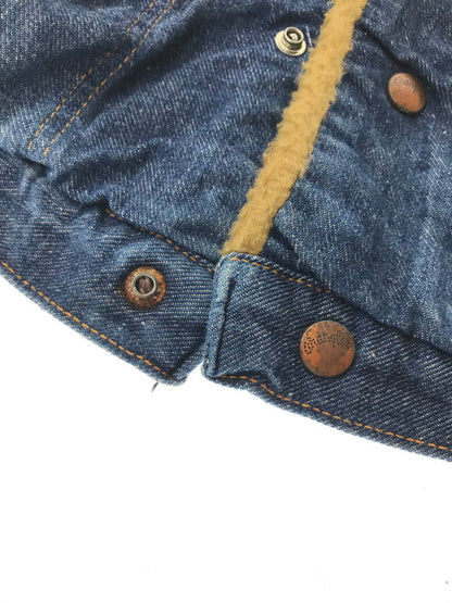 【現状渡し品】【メンズ】 Wrangler ラングラー 70's DENIM BOA LUNCH JACKET 初期 黒タグ前期 デニム ボア ランチ ジャケット アウター 146-260205-rt-07-tag サイズ：18 カラー：インディゴ 万代Net店