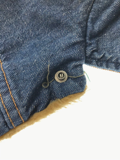 【現状渡し品】【メンズ】 Wrangler ラングラー 70's DENIM BOA LUNCH JACKET 初期 黒タグ前期 デニム ボア ランチ ジャケット アウター 146-260205-rt-07-tag サイズ：18 カラー：インディゴ 万代Net店