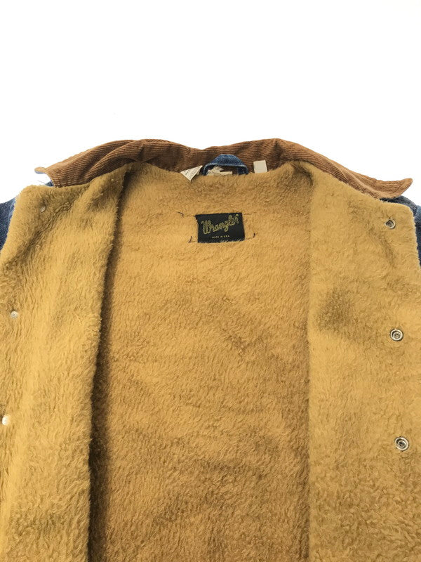 【現状渡し品】【メンズ】 Wrangler ラングラー 70's DENIM BOA LUNCH JACKET 初期 黒タグ前期 デニム ボア ランチ ジャケット アウター 146-260205-rt-07-tag サイズ：18 カラー：インディゴ 万代Net店