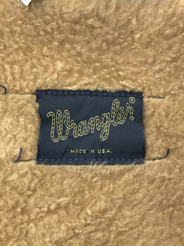 【現状渡し品】【メンズ】 Wrangler ラングラー 70's DENIM BOA LUNCH JACKET 初期 黒タグ前期 デニム ボア ランチ ジャケット アウター 146-260205-rt-07-tag サイズ：18 カラー：インディゴ 万代Net店
