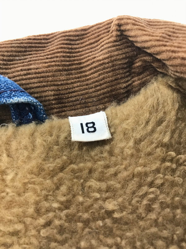 【現状渡し品】【メンズ】 Wrangler ラングラー 70's DENIM BOA LUNCH JACKET 初期 黒タグ前期 デニム ボア ランチ ジャケット アウター 146-260205-rt-07-tag サイズ：18 カラー：インディゴ 万代Net店