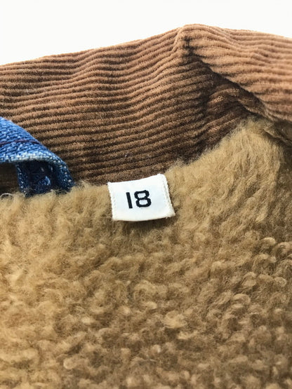 【現状渡し品】【メンズ】 Wrangler ラングラー 70's DENIM BOA LUNCH JACKET 初期 黒タグ前期 デニム ボア ランチ ジャケット アウター 146-260205-rt-07-tag サイズ：18 カラー：インディゴ 万代Net店