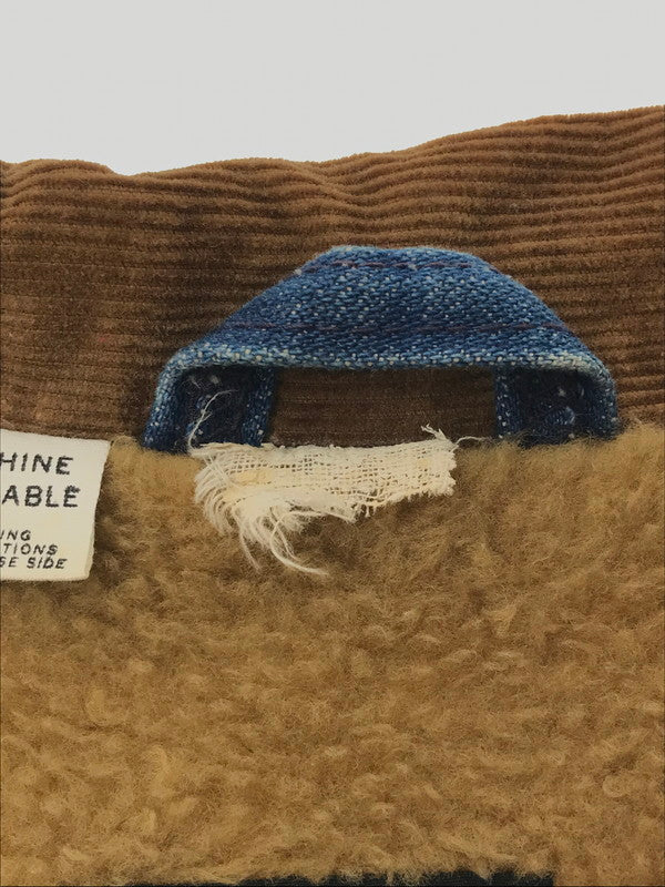 【現状渡し品】【メンズ】 Wrangler ラングラー 70's DENIM BOA LUNCH JACKET 初期 黒タグ前期 デニム ボア ランチ ジャケット アウター 146-260205-rt-07-tag サイズ：18 カラー：インディゴ 万代Net店