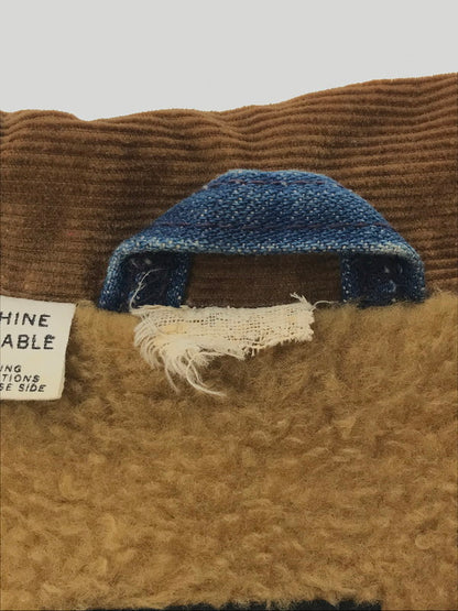 【現状渡し品】【メンズ】 Wrangler ラングラー 70's DENIM BOA LUNCH JACKET 初期 黒タグ前期 デニム ボア ランチ ジャケット アウター 146-260205-rt-07-tag サイズ：18 カラー：インディゴ 万代Net店