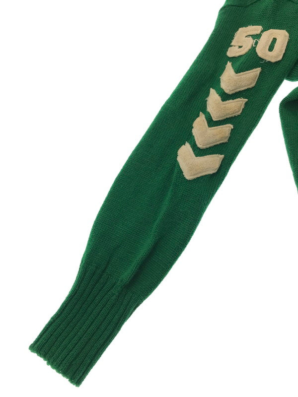 【現状渡し品】【メンズ】 WISCONSIN FELTON SPORTING GOODS ウィスコンシン フェルトン スポーティング グッズ APPLIQUE KNIT CARDIGAN GREEN ニットカーディガン 146-260304-rt-21-tag サイズ：不明 下記参照 カラー：グリーン 万代Net店