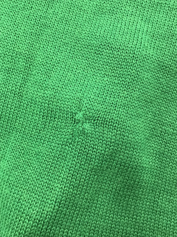 【現状渡し品】【メンズ】 WISCONSIN FELTON SPORTING GOODS ウィスコンシン フェルトン スポーティング グッズ APPLIQUE KNIT CARDIGAN GREEN ニットカーディガン 146-260304-rt-21-tag サイズ：不明 下記参照 カラー：グリーン 万代Net店