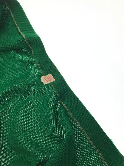 【現状渡し品】【メンズ】 WISCONSIN FELTON SPORTING GOODS ウィスコンシン フェルトン スポーティング グッズ APPLIQUE KNIT CARDIGAN GREEN ニットカーディガン 146-260304-rt-21-tag サイズ：不明 下記参照 カラー：グリーン 万代Net店