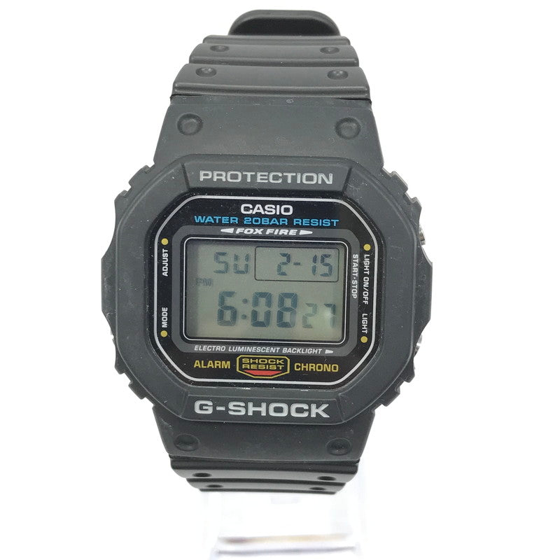 【中古品】【メンズ】 G-SHOCK ジーショック DW-5600E-1 DIGITAL 5600 SERIES クォーツ 腕時計 196-260218-na-06-tag カラー：ブラック 万代Net店