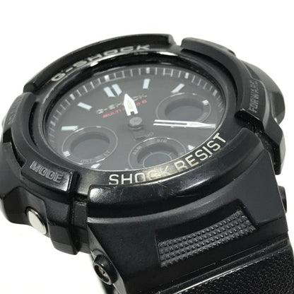 【中古品】【メンズ】 G-SHOCK ジーショック AWG-M100SBC-1AJF ANALOG-DIGITAL AWG-100 M100 SERIES アナログ デジタル タフソーラー腕時計 196-260218-na-08-tag カラー：ブラック 万代Net店
