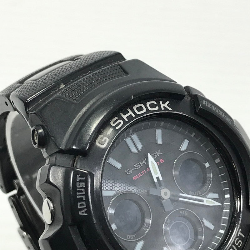 【中古品】【メンズ】 G-SHOCK ジーショック AWG-M100SBC-1AJF ANALOG-DIGITAL AWG-100 M100 SERIES アナログ デジタル タフソーラー腕時計 196-260218-na-08-tag カラー：ブラック 万代Net店