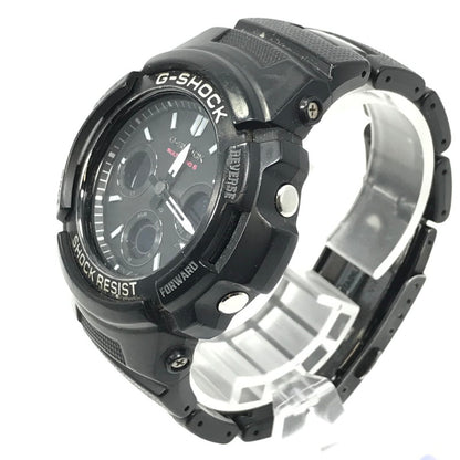 【中古品】【メンズ】 G-SHOCK ジーショック AWG-M100SBC-1AJF ANALOG-DIGITAL AWG-100 M100 SERIES アナログ デジタル タフソーラー腕時計 196-260218-na-08-tag カラー：ブラック 万代Net店