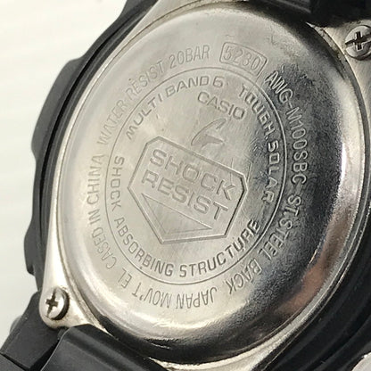 【中古品】【メンズ】 G-SHOCK ジーショック AWG-M100SBC-1AJF ANALOG-DIGITAL AWG-100 M100 SERIES アナログ デジタル タフソーラー腕時計 196-260218-na-08-tag カラー：ブラック 万代Net店