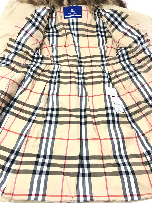 【中古品】【レディース】 BURBERRY BLUE LABEL バーバリーブルーレーベル DOWN COAT FRF09-588-40 ダウンコート アウター 168-260205-rt-11-tag サイズ：38 カラー：ベージュ 万代Net店
