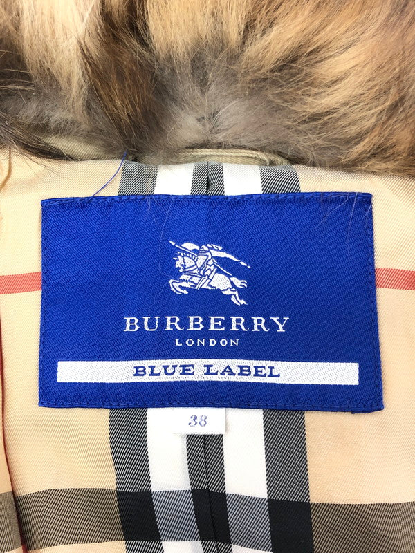 【中古品】【レディース】 BURBERRY BLUE LABEL バーバリーブルーレーベル DOWN COAT FRF09-588-40 ダウンコート アウター 168-260205-rt-11-tag サイズ：38 カラー：ベージュ 万代Net店
