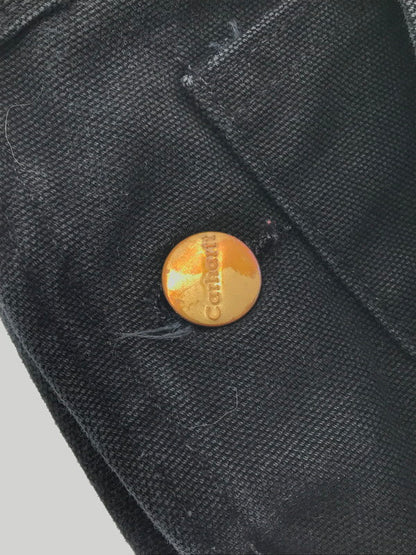 【中古品】【メンズ】 Carhartt カーハート BIB OVERALL COTTON DUCK R01 BLK USA製 ビブ オーバーオール コットン ダック 157-260213-rt-22-tag カラー：ブラック 万代Net店