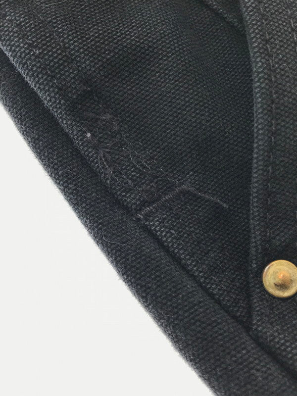 【中古品】【メンズ】 Carhartt カーハート BIB OVERALL COTTON DUCK R01 BLK USA製 ビブ オーバーオール コットン ダック 157-260213-rt-22-tag カラー：ブラック 万代Net店