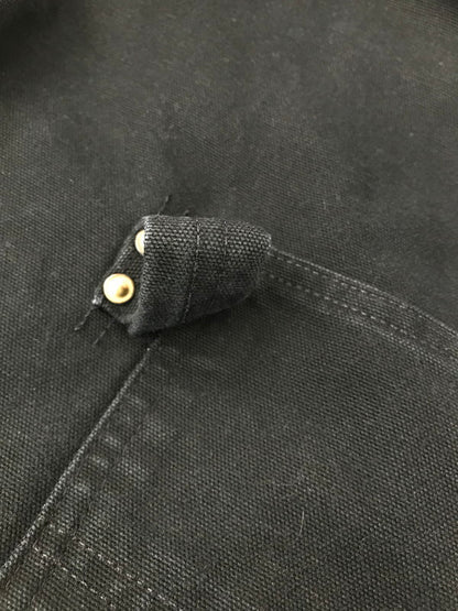 【中古品】【メンズ】 Carhartt カーハート BIB OVERALL COTTON DUCK R01 BLK USA製 ビブ オーバーオール コットン ダック 157-260213-rt-22-tag カラー：ブラック 万代Net店