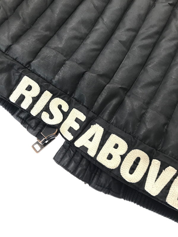 【現状渡し品】【メンズ】 WTAPS ダブルタップス RISE ABOVE DOWN JACKET 092GWDT-JKM01 ライズ アバフ ダウンジャケットアウター 142-260212-rt-05-tag サイズ：M カラー：ブラック 万代Net店