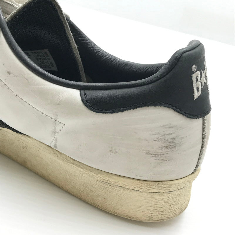 【現状渡し品】【メンズ】 × A BATHING APE アベイシングエイプ GZ8980 21SS SUPERSTAR 80S スーパースター スニーカー 靴 161-260211-na-20-tag サイズ：28cm US 10 カラー：FTWWHT/CBLACK/OWHITE 万代Net店