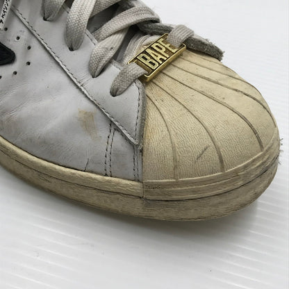 【現状渡し品】【メンズ】 × A BATHING APE アベイシングエイプ GZ8980 21SS SUPERSTAR 80S スーパースター スニーカー 靴 161-260211-na-20-tag サイズ：28cm US 10 カラー：FTWWHT/CBLACK/OWHITE 万代Net店