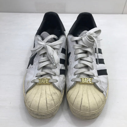 【現状渡し品】【メンズ】 × A BATHING APE アベイシングエイプ GZ8980 21SS SUPERSTAR 80S スーパースター スニーカー 靴 161-260211-na-20-tag サイズ：28cm US 10 カラー：FTWWHT/CBLACK/OWHITE 万代Net店