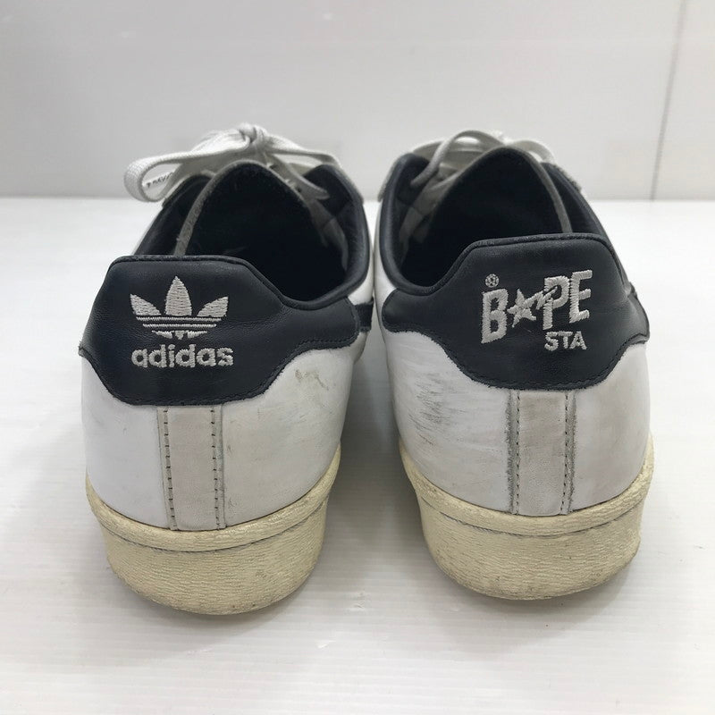【現状渡し品】【メンズ】 × A BATHING APE アベイシングエイプ GZ8980 21SS SUPERSTAR 80S スーパースター スニーカー 靴 161-260211-na-20-tag サイズ：28cm US 10 カラー：FTWWHT/CBLACK/OWHITE 万代Net店